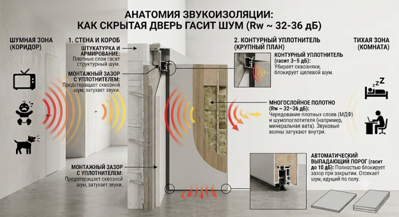 Тишина в доме: как выбрать межкомнатные двери, которые реально защищают от шума